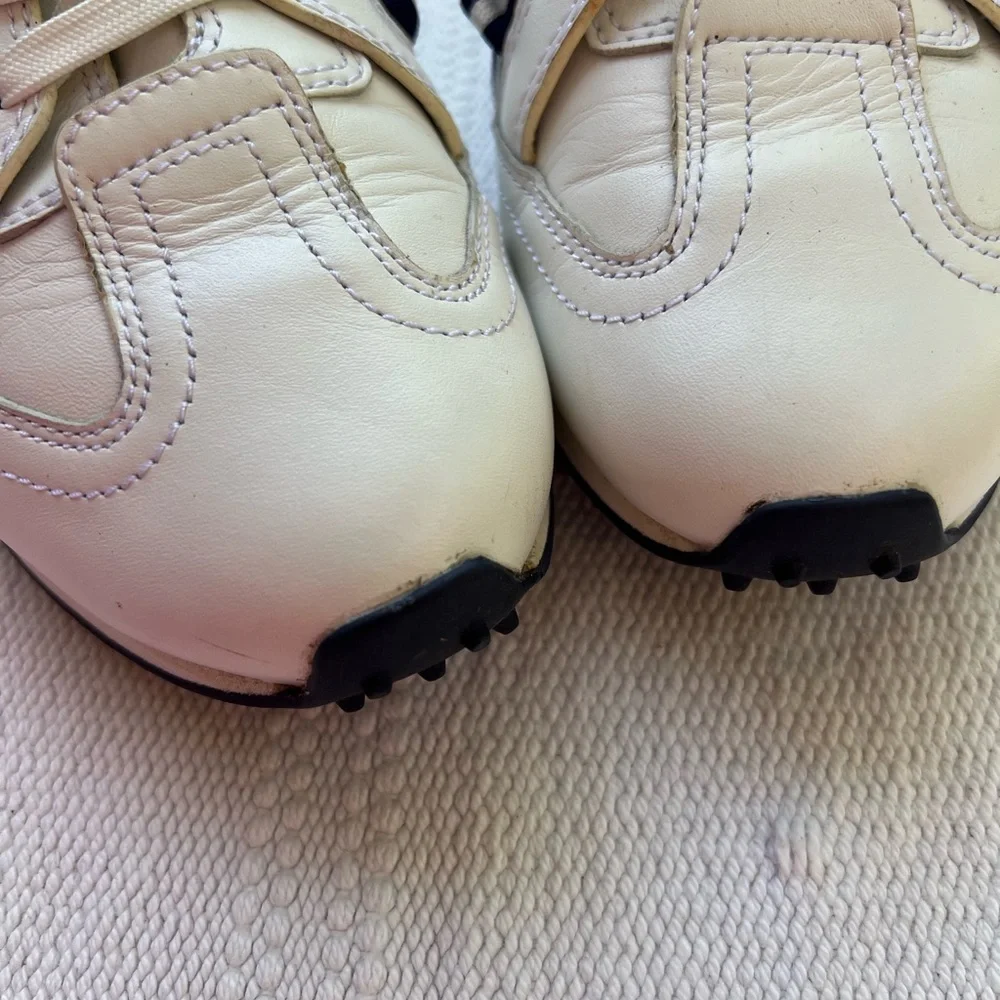 Tory Burch Women Golf Ruffle Trainer White Size 9.5 Sneakers
